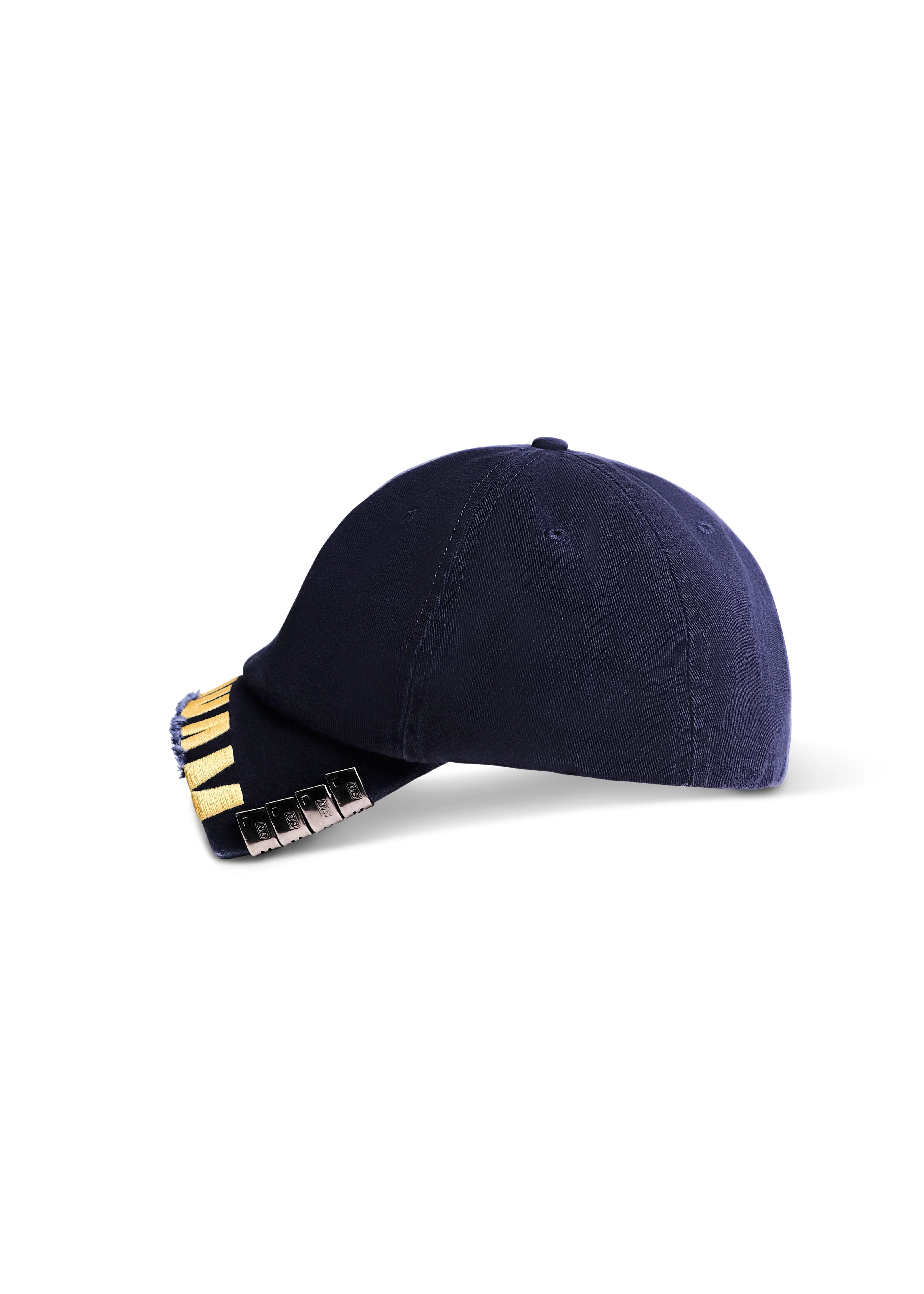 Cut Logo Cap in Navy - Image 5