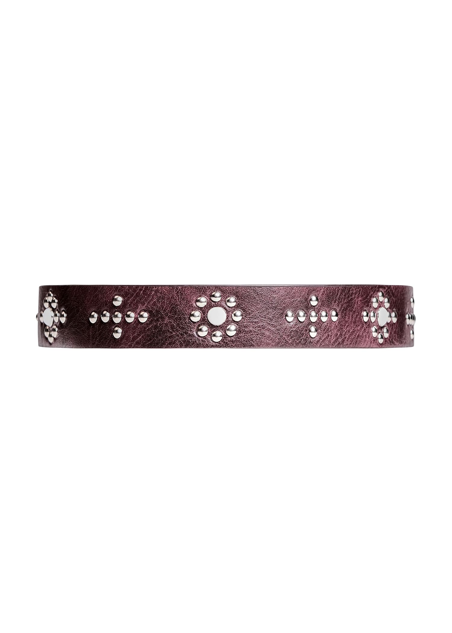 Extended Stud Belt in Garnet - Image 3