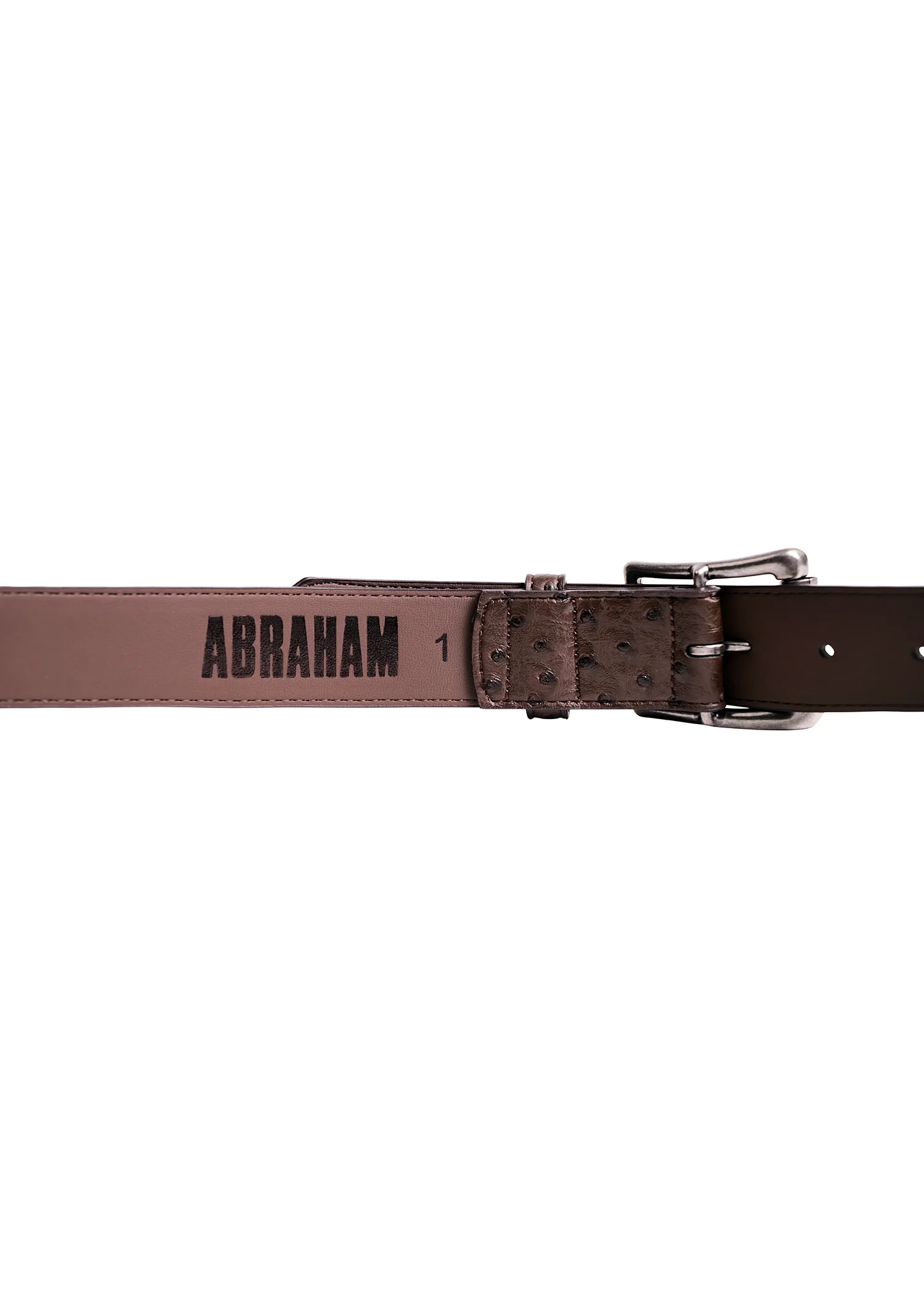 Ostrich Belt in Coffee Bean - Image 3