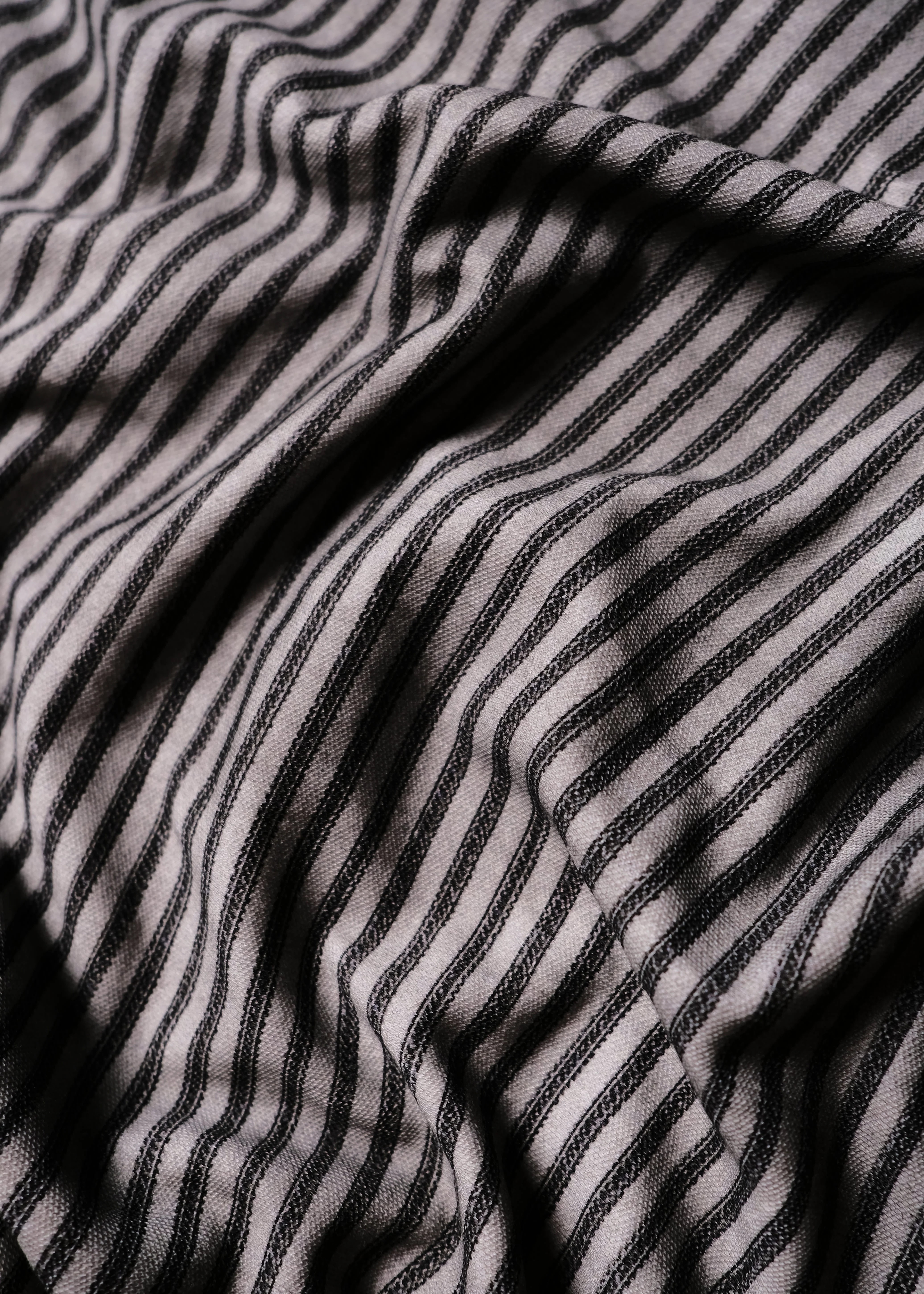 Scattered Stripe Polo in Grey - Image 5