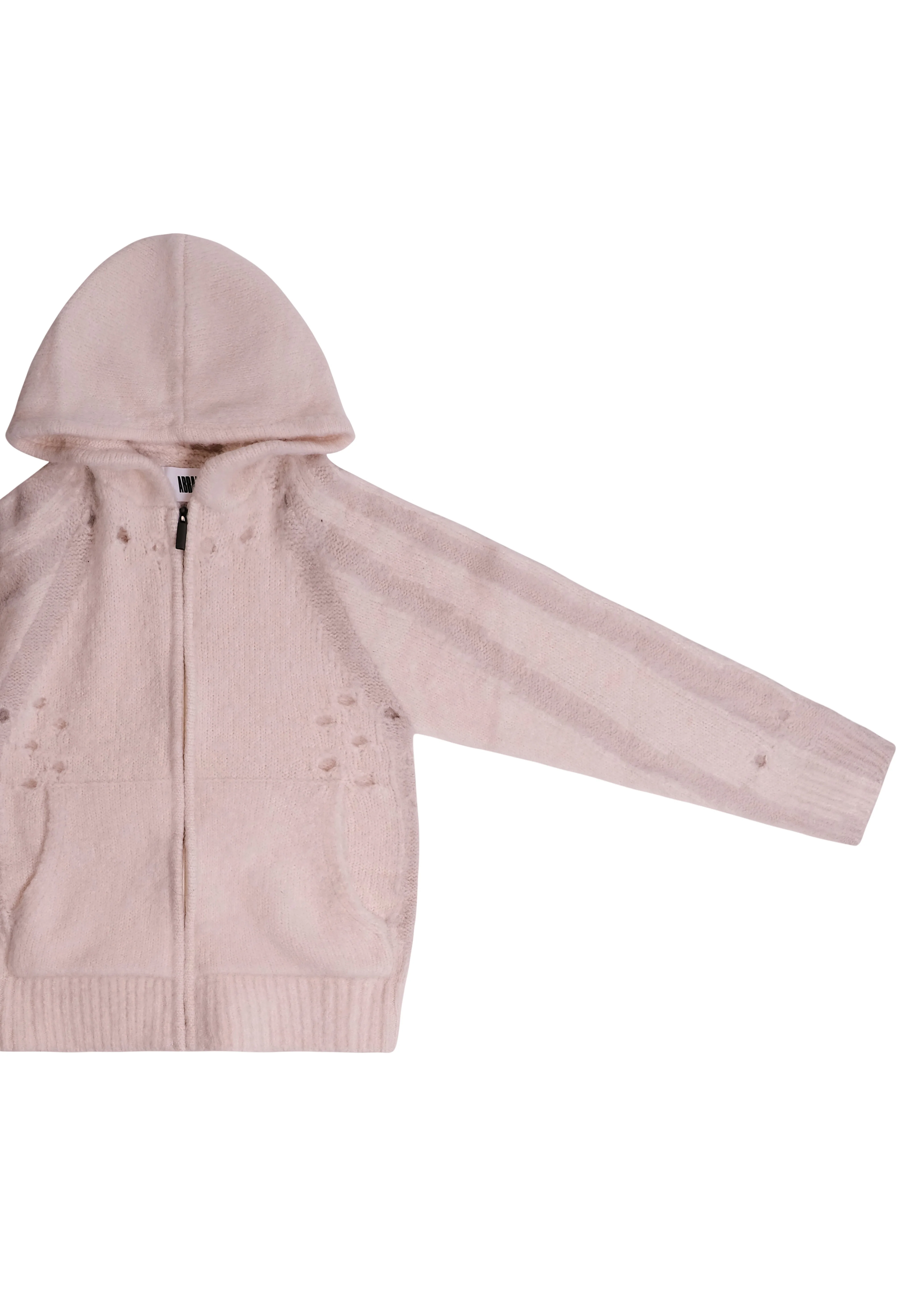 Ventilation Knit Hoodie in Bone - Image 4