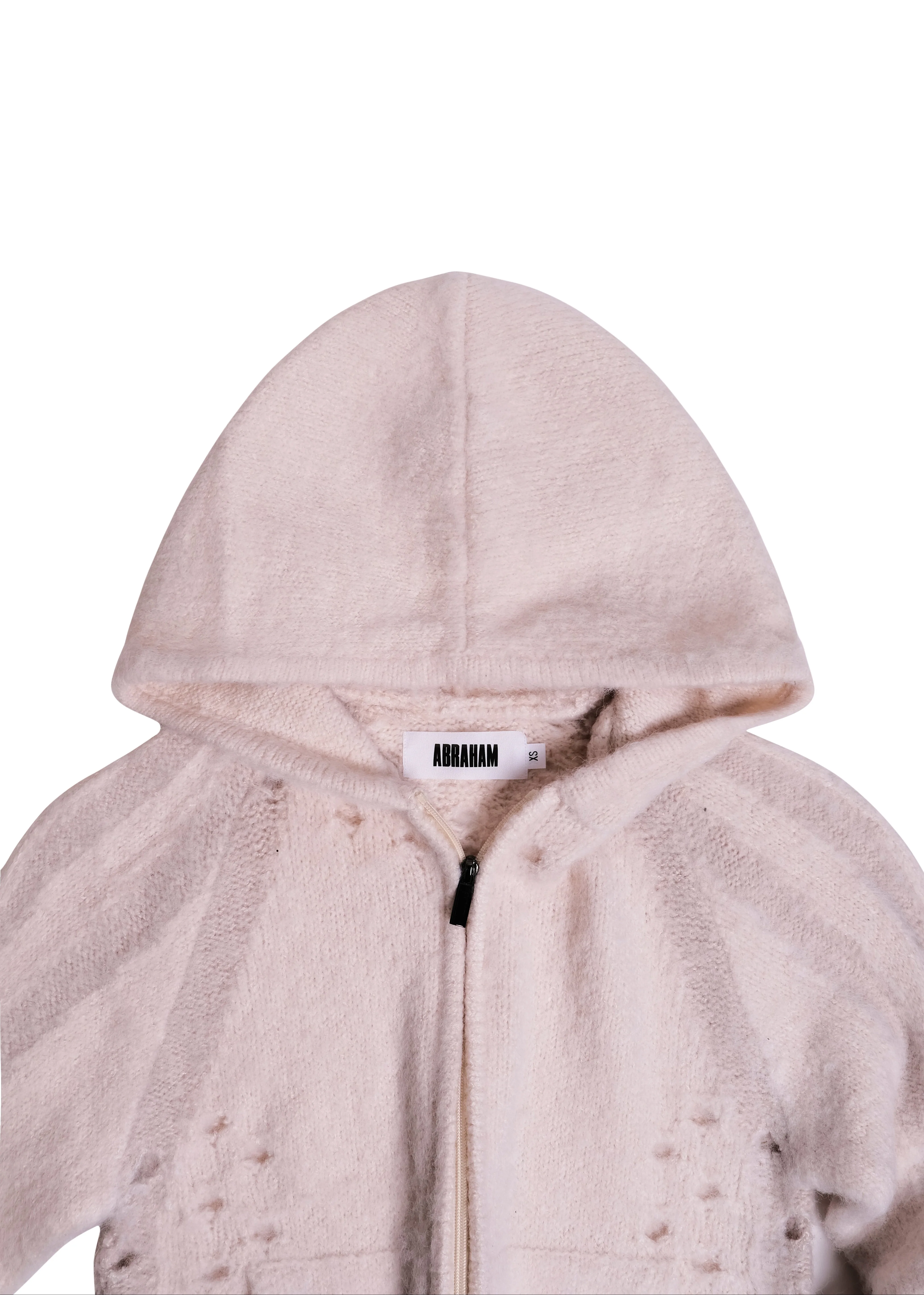 Ventilation Knit Hoodie in Bone - Image 5